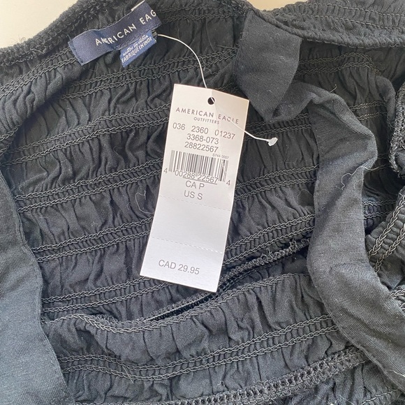 American Eagle Outfitters Black Babydoll Tank (Size Small) - Picture 4 of 4